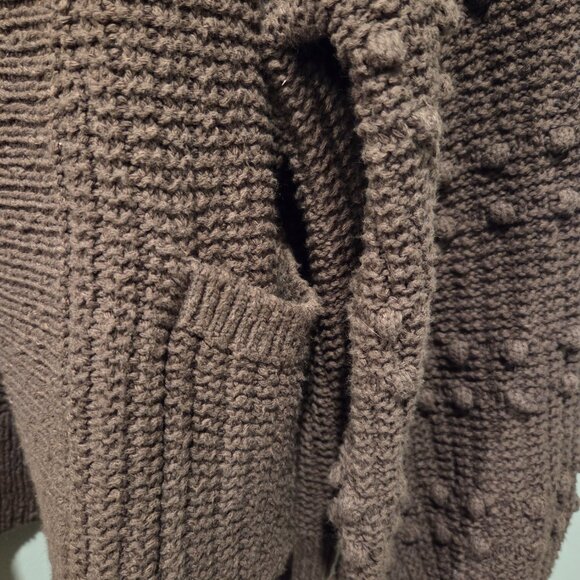 Madewell olive green oversized Bobble Cardigan size M - Picture 3 of 6